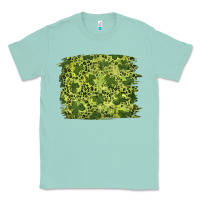 Seafoam st patricks day shamrock leopard background Classic Tee - RanaPortraitStore