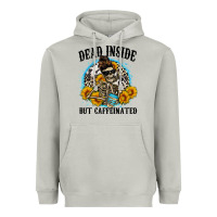 Moon Dust dead inside but caffeinated Heavyweight Hoodie - Zillion Design Studio