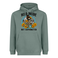 Sage dead inside but caffeinated Heavyweight Hoodie - Zillion Design Studio