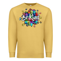 Antique Gold be kind2 Premium Sweatshirt - SublimationCraftShop