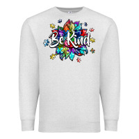 Oatmeal Heather be kind2 Premium Sweatshirt - SublimationCraftShop