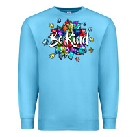 Ocean Blue be kind2 Premium Sweatshirt - SublimationCraftShop