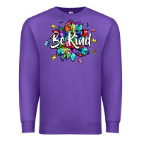 Purple be kind2 Premium Sweatshirt - SublimationCraftShop