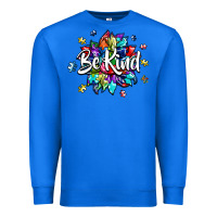 True Royal be kind2 Premium Sweatshirt - SublimationCraftShop