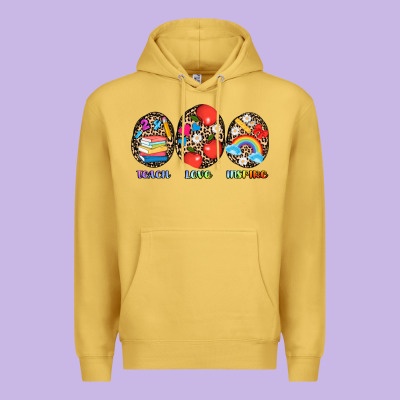 Teach Love Inspire Premium Hoodie Designed By Adodesignshop