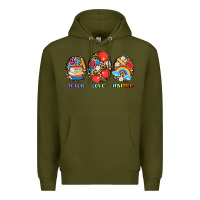 Army Green teach love inspire Premium Hoodie - AdoDesignShop