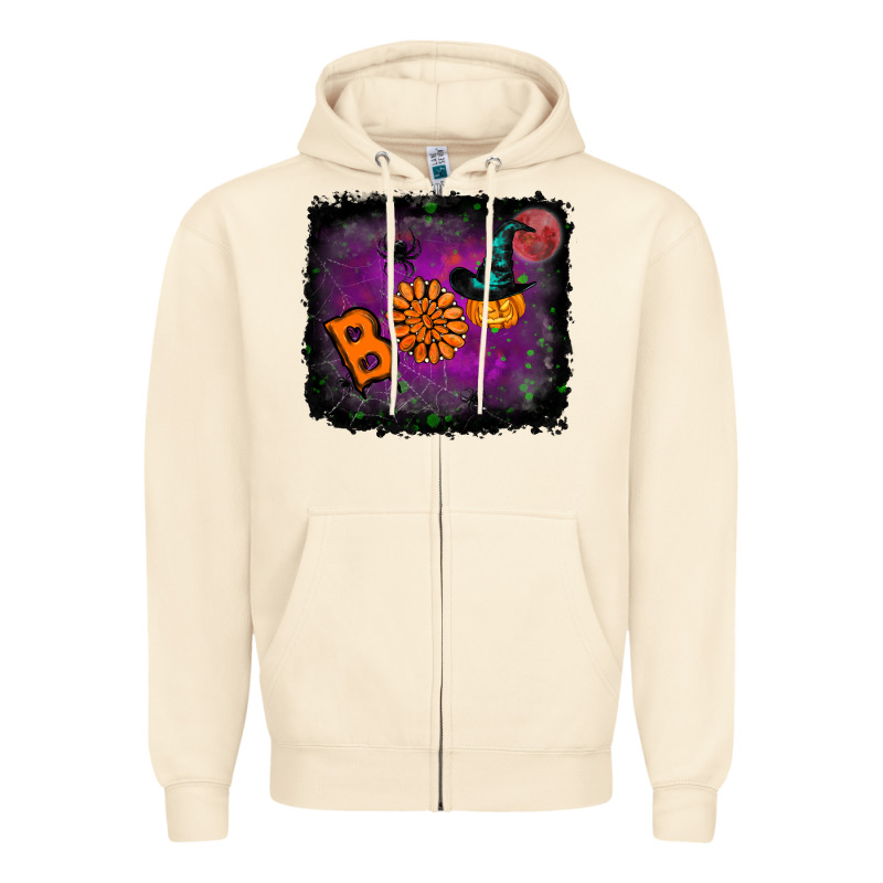 Boo Halloween Zipper Hoodie by RanaPortraitStore | Teevron