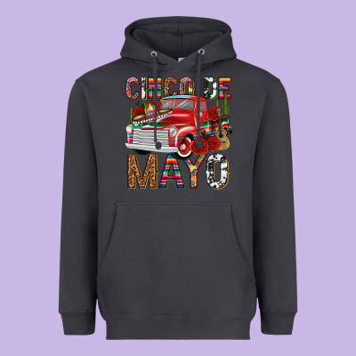 Cinco De Mayo Truck Heavyweight Hoodie Designed By Texasbilliewilder
