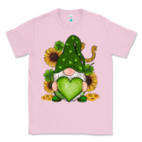 Bubblegum Pink st patricks day shamrock sunflowers gnomes Classic Tee - RanaPortraitStore