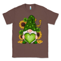 Chestnut st patricks day shamrock sunflowers gnomes Classic Tee - RanaPortraitStore