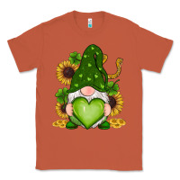 Copper st patricks day shamrock sunflowers gnomes Classic Tee - RanaPortraitStore