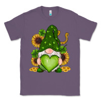 Lavender st patricks day shamrock sunflowers gnomes Classic Tee - RanaPortraitStore