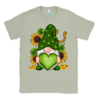 Matcha st patricks day shamrock sunflowers gnomes Classic Tee - RanaPortraitStore