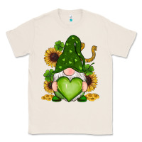 Natural st patricks day shamrock sunflowers gnomes Classic Tee - RanaPortraitStore