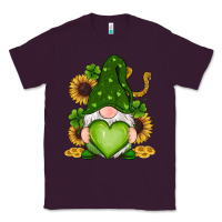 Plum st patricks day shamrock sunflowers gnomes Classic Tee - RanaPortraitStore