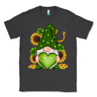Smoke st patricks day shamrock sunflowers gnomes Classic Tee - RanaPortraitStore