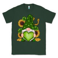 Sports Green st patricks day shamrock sunflowers gnomes Classic Tee - RanaPortraitStore