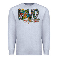 Heather Grey love autism Premium Sweatshirt - SublimationCraftShop