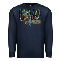 Navy love autism Premium Sweatshirt - SublimationCraftShop