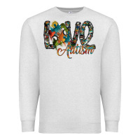 Oatmeal Heather love autism Premium Sweatshirt - SublimationCraftShop