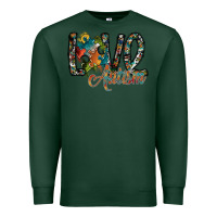 Sports Green love autism Premium Sweatshirt - SublimationCraftShop