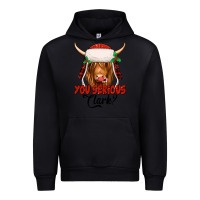Black you serious clark highland cow Urban Hoodie - Jasminsmagicworld