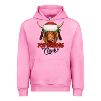 Fuchsia Pink you serious clark highland cow Urban Hoodie - Jasminsmagicworld