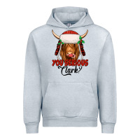 Heather Grey you serious clark highland cow Urban Hoodie - Jasminsmagicworld