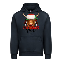 Navy you serious clark highland cow Urban Hoodie - Jasminsmagicworld