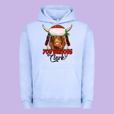 You Serious Clark Highland Cow Urban Hoodie Designed By Jasminsmagicworld