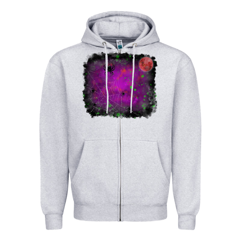 Halloween Background Zipper Hoodie by RanaPortraitStore | Teevron