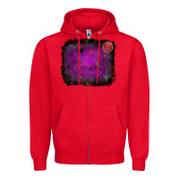 Red Halloween background Zipper Hoodie - RanaPortraitStore