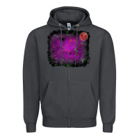 Smoke Halloween background Zipper Hoodie - RanaPortraitStore