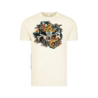 Vintage Arctic bull skull leopard cowhide sunflower texas map Vintage Tee - Artiststas