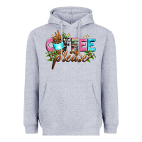 Heather Grey coffee please Heavyweight Hoodie - Zillion Design Studio