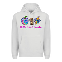 Dove Grey hello first grade tie dye 3200x2400 Premium Hoodie - AdoDesignShop