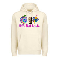 Sandshell hello first grade tie dye 3200x2400 Premium Hoodie - AdoDesignShop