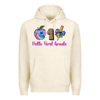 Tofu hello first grade tie dye 3200x2400 Premium Hoodie - AdoDesignShop
