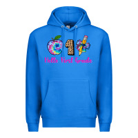 True Royal hello first grade tie dye 3200x2400 Premium Hoodie - AdoDesignShop