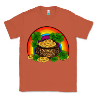 Copper st patricks shamrock gold leopard rainbow Classic Tee - RanaPortraitStore