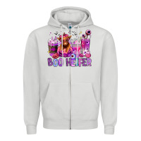 Dove Grey Halloween boo Heifer coffee cups Zipper Hoodie - RanaPortraitStore