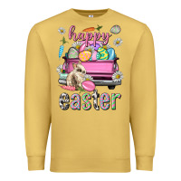 Antique Gold Bunny Happy Easter truck Easter Day Premium Sweatshirt - Neo Western