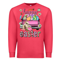 Bunny Happy Easter Truck Easter Day Premium Sweatshirt | Teevron