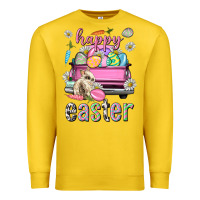 Lemon Bunny Happy Easter truck Easter Day Premium Sweatshirt - Neo Western