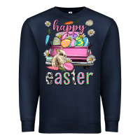 Navy Bunny Happy Easter truck Easter Day Premium Sweatshirt - Neo Western