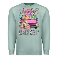 Seafoam Bunny Happy Easter truck Easter Day Premium Sweatshirt - Neo Western