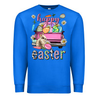 True Royal Bunny Happy Easter truck Easter Day Premium Sweatshirt - Neo Western