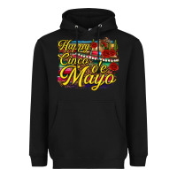 Black Happy Cinco de Mayo Heavyweight Hoodie - texasbilliewilder