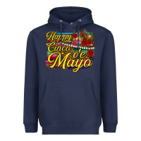 Navy Happy Cinco de Mayo Heavyweight Hoodie - texasbilliewilder