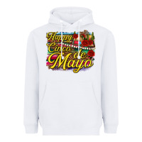 White Happy Cinco de Mayo Heavyweight Hoodie - texasbilliewilder